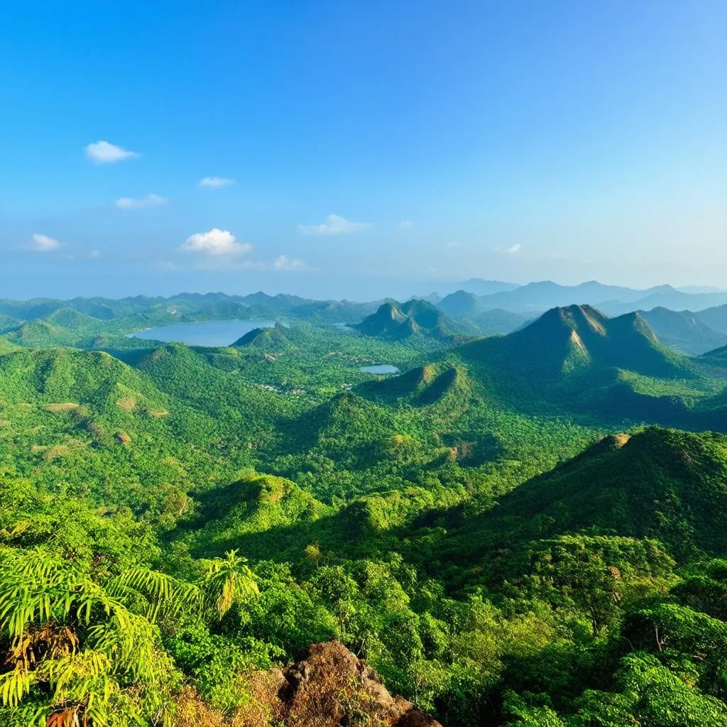 panoramic view of Ba Vi National Park