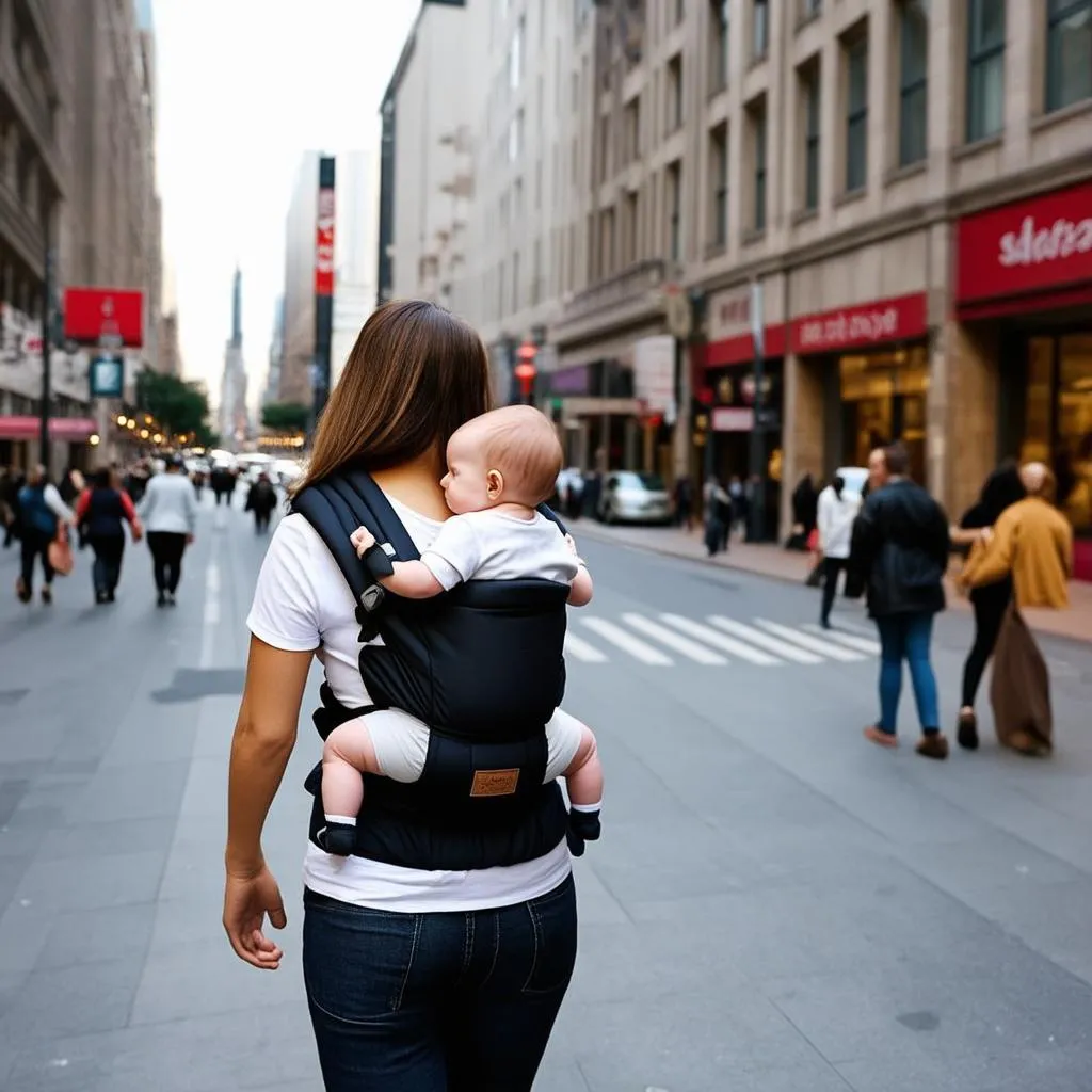 Baby in a carrier