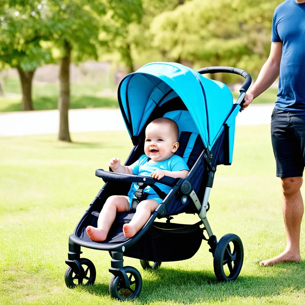 baby, travel system, park