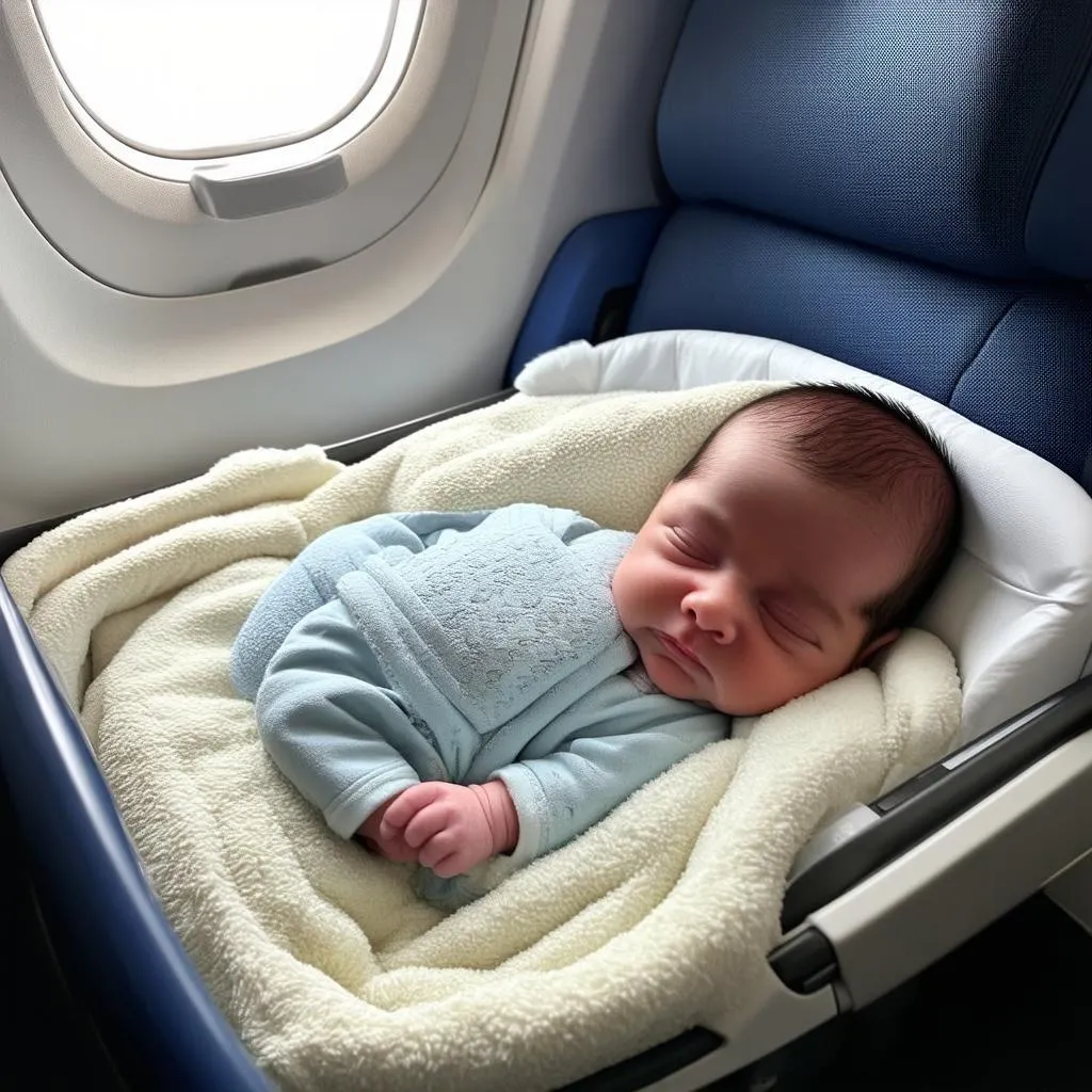 Sleeping Baby on Plane