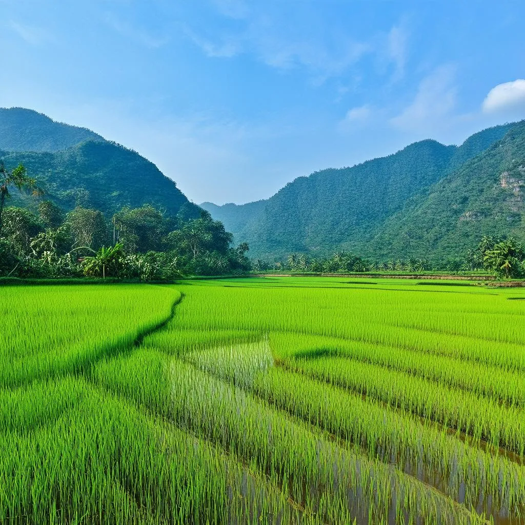 Scenic view of Bac Giang