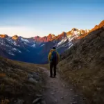 hiker enjoying the view