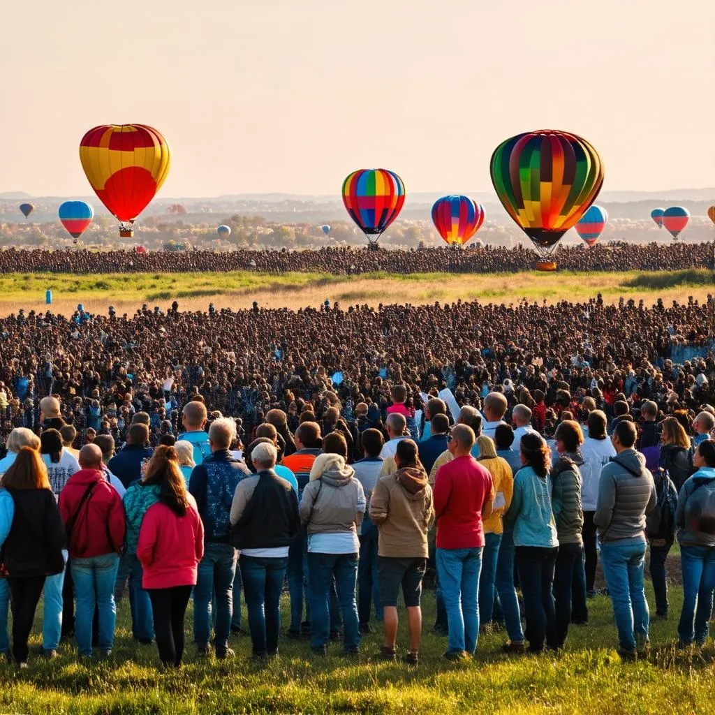 Crowd at Balloon Festival