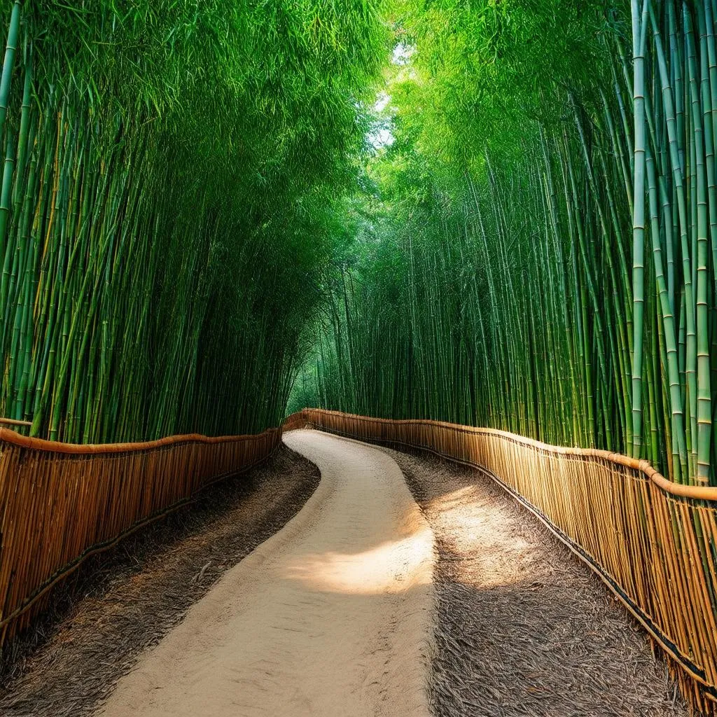 Tranquil Bamboo Pathway