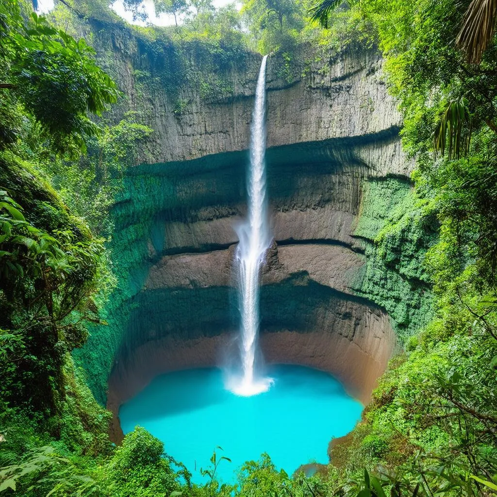 waterfall in vietnam