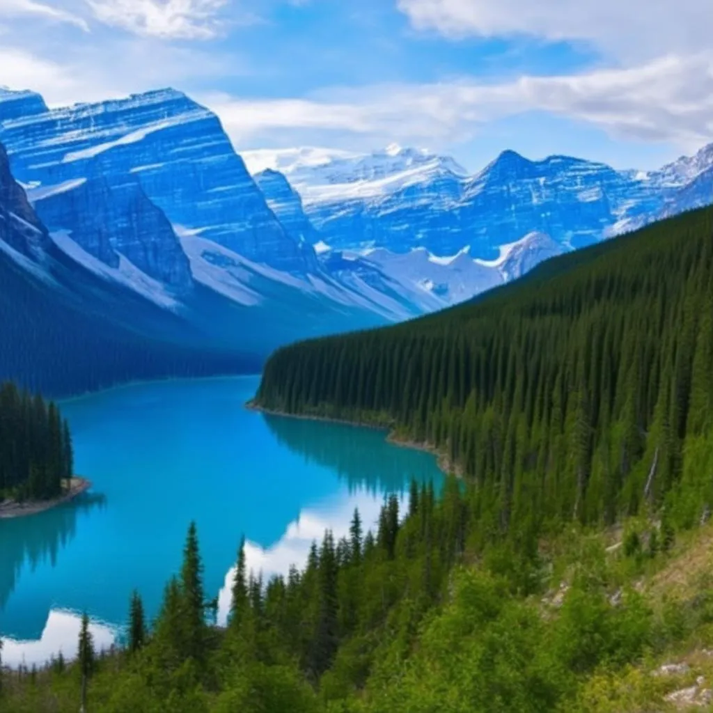 Scenic view of Banff National Park