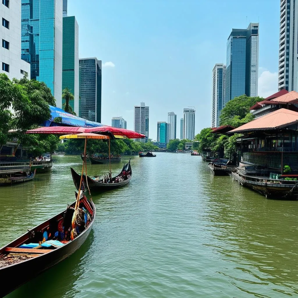 River view of Bangkok