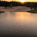 Bau Ke Lake at sunset