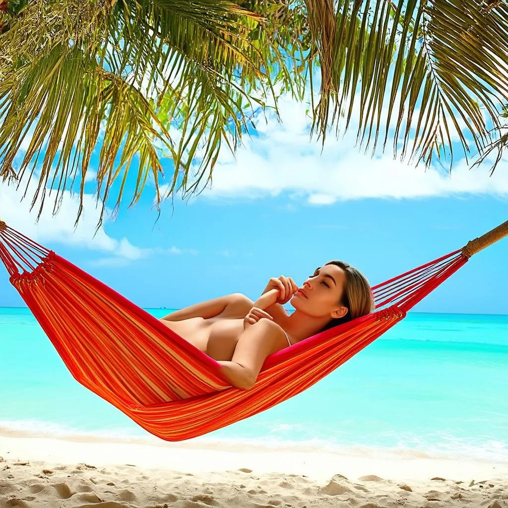 Relaxing on the Beach