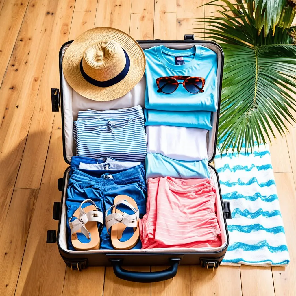 Packing for a beach vacation