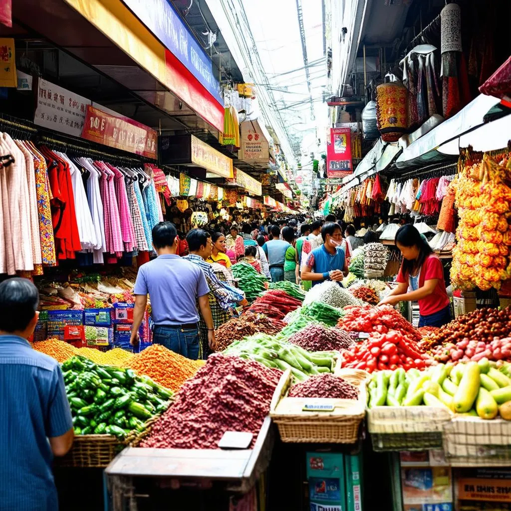 Bustling Ben Thanh Market