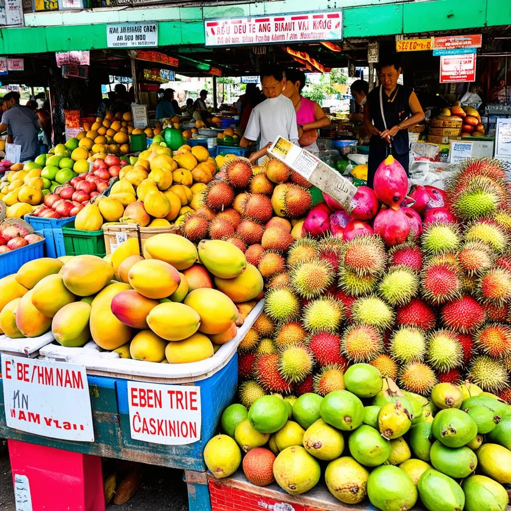 Ben Tre fruit market