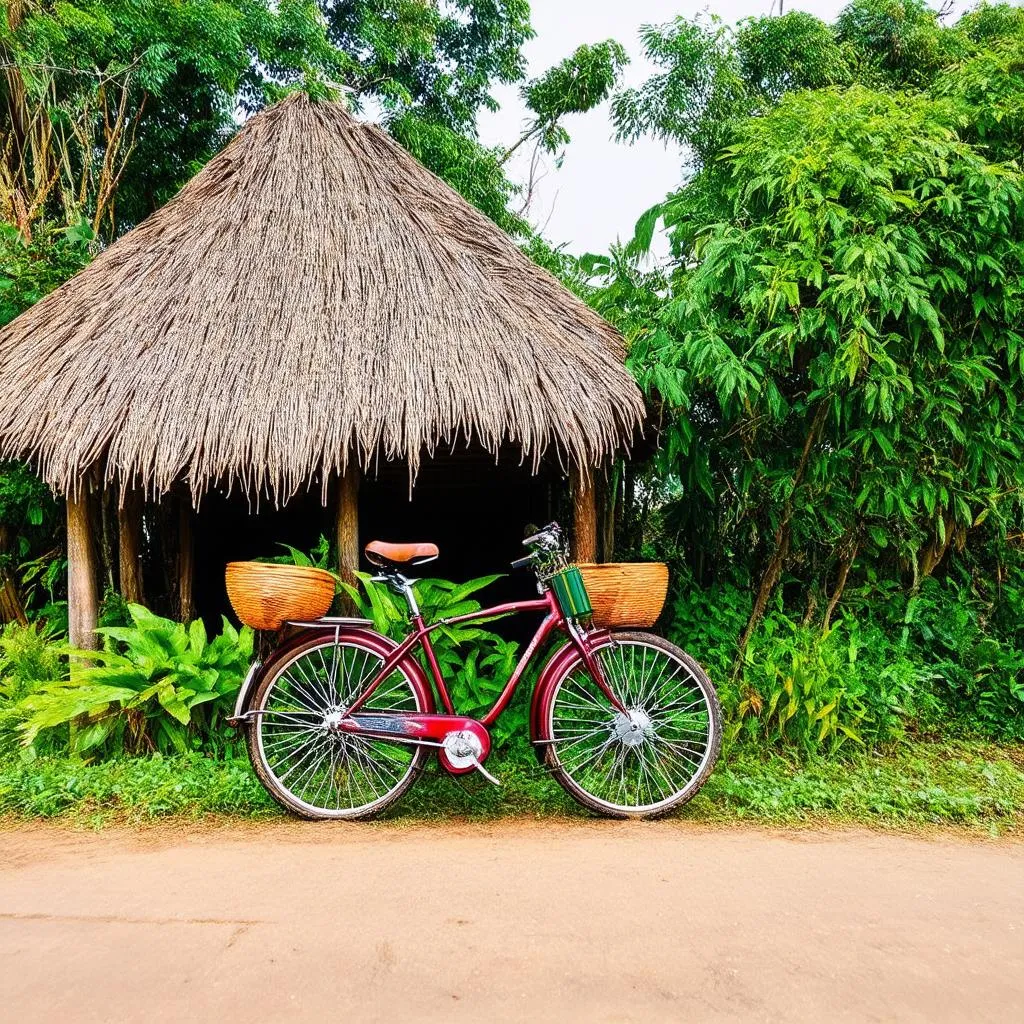 Bicycle and Hut