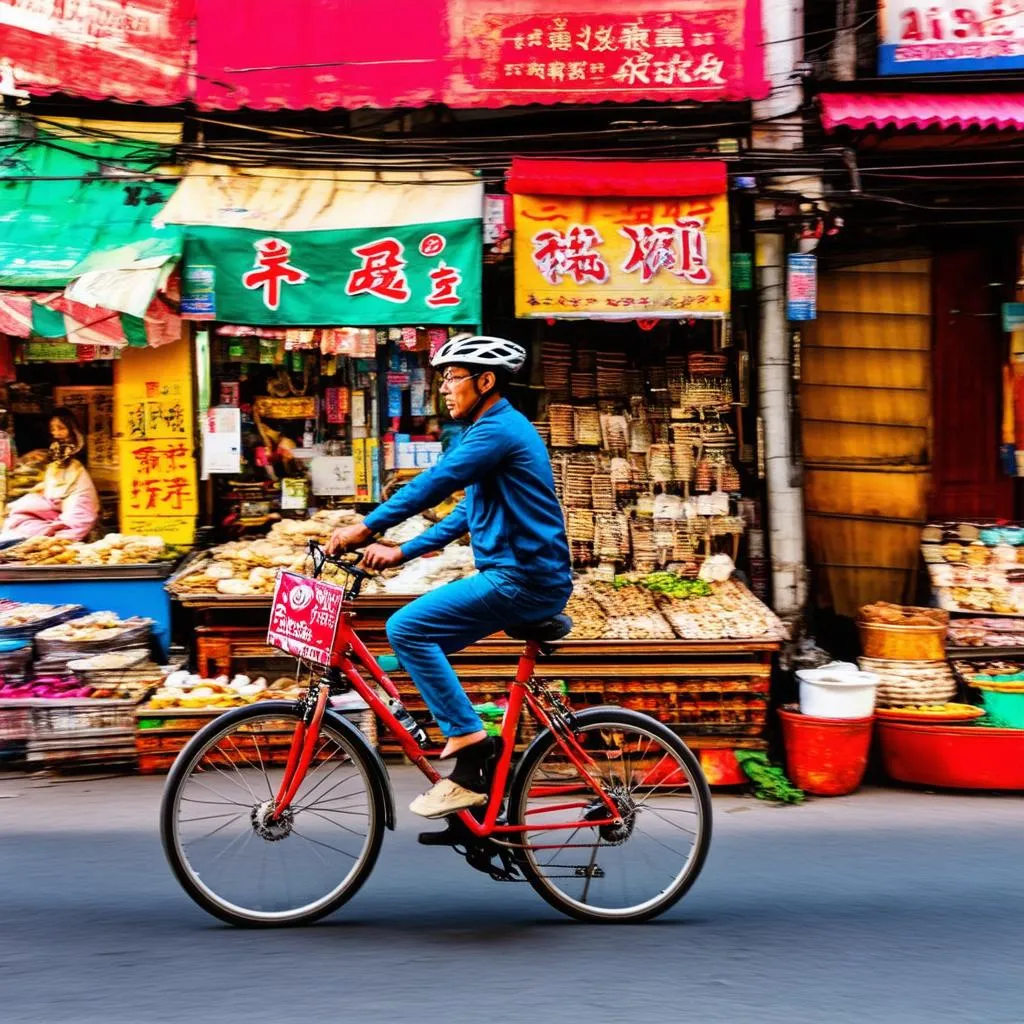 Biker in Hanoi