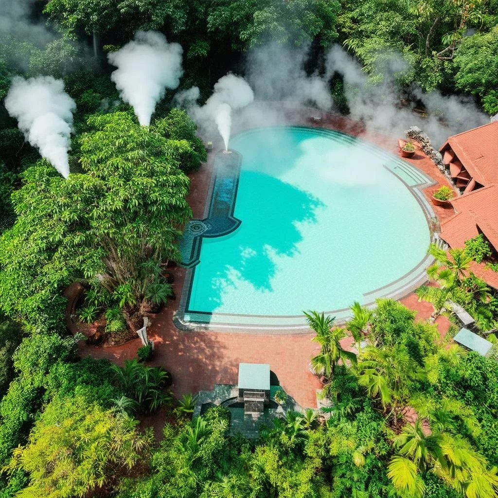 Binh Chau Hot Springs Aerial View