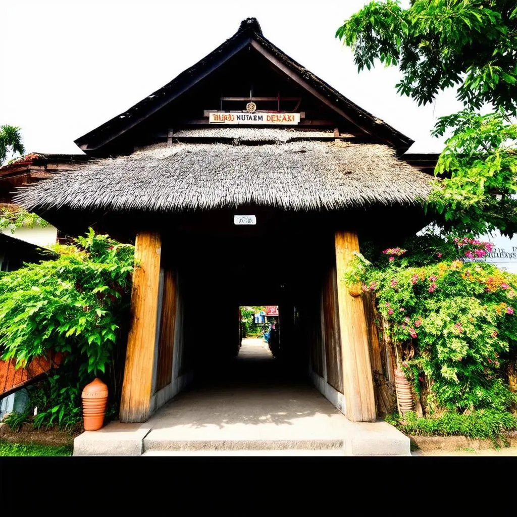 Traditional Vietnamese entrance gate