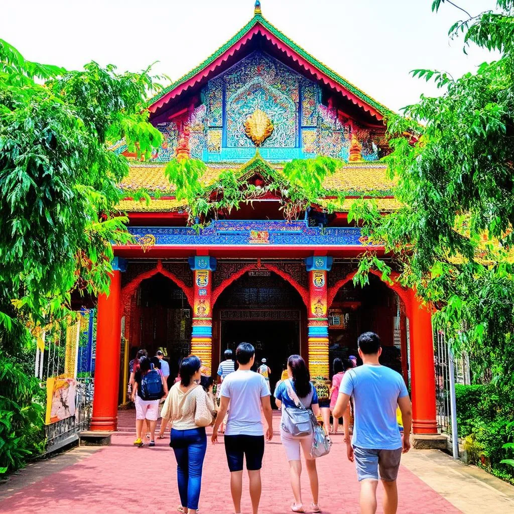 Temple Visit in Binh Xuyen