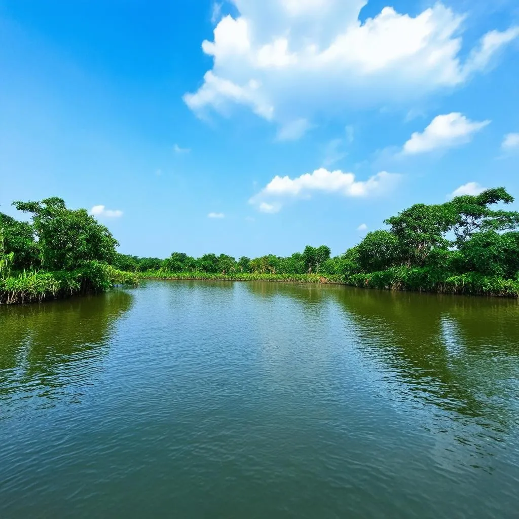 Serene Lake View in Binh Duong