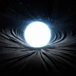 Black hole warping spacetime