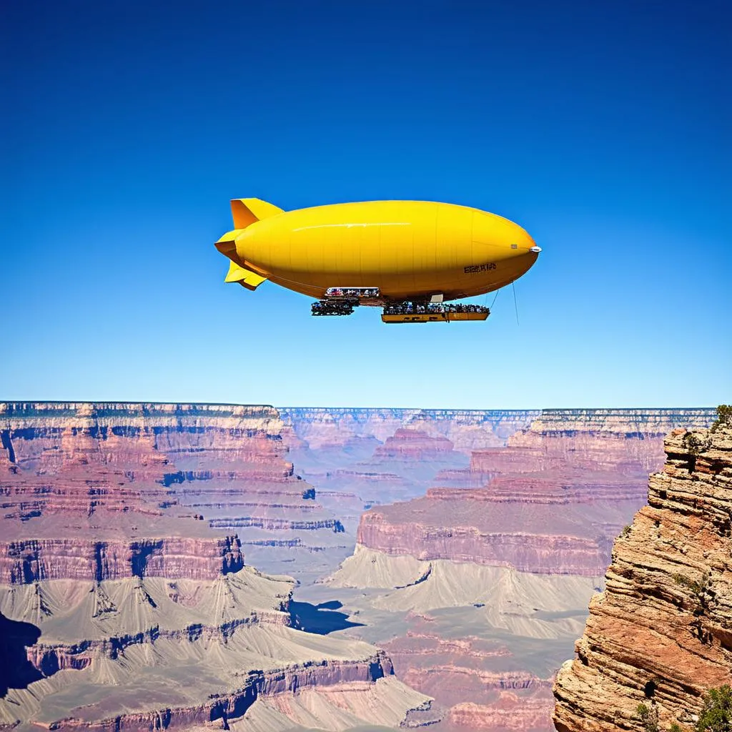 Blimp tour over the Grand Canyon