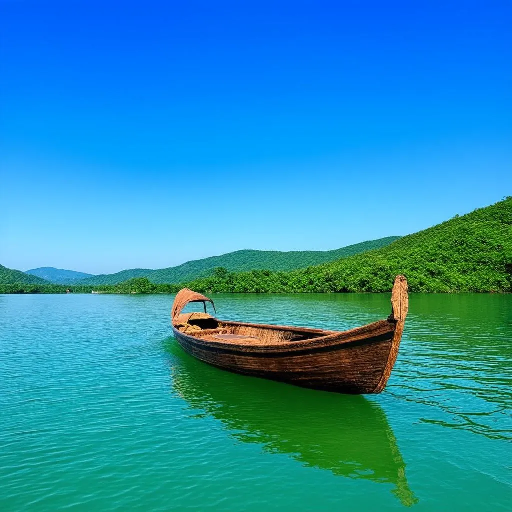 Tranquil boat ride on Thac Mo Lake