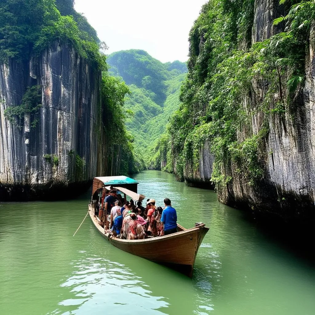 Boat Ride in Trang An