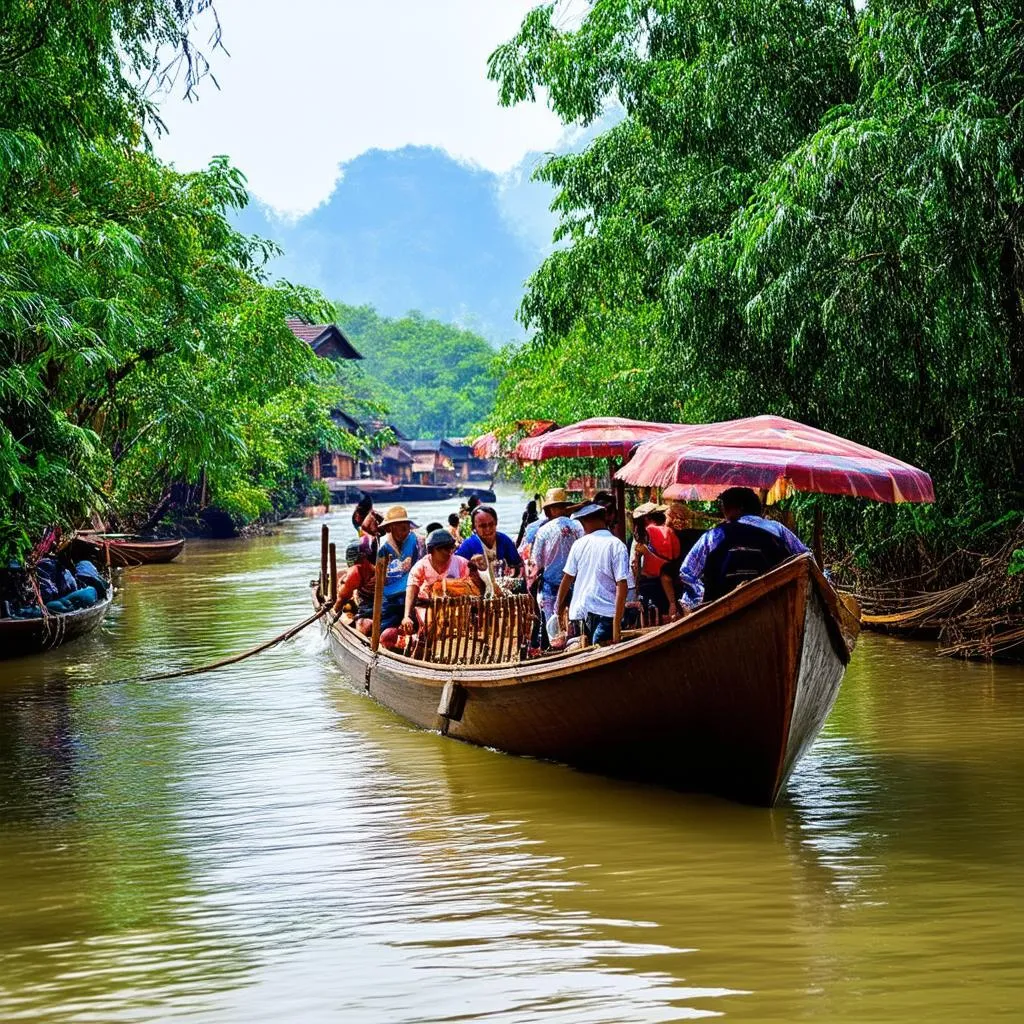 Boat Trip on Mekong River