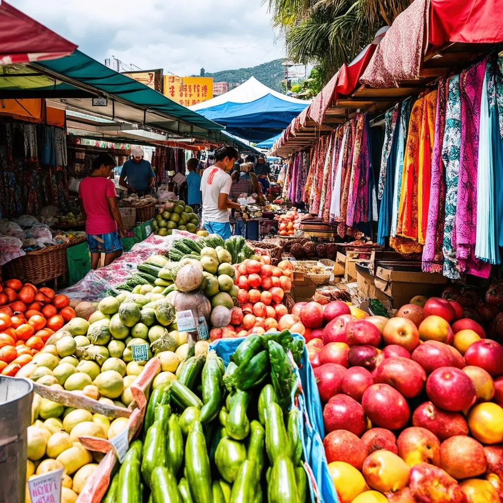 Local Market in Bora Bora