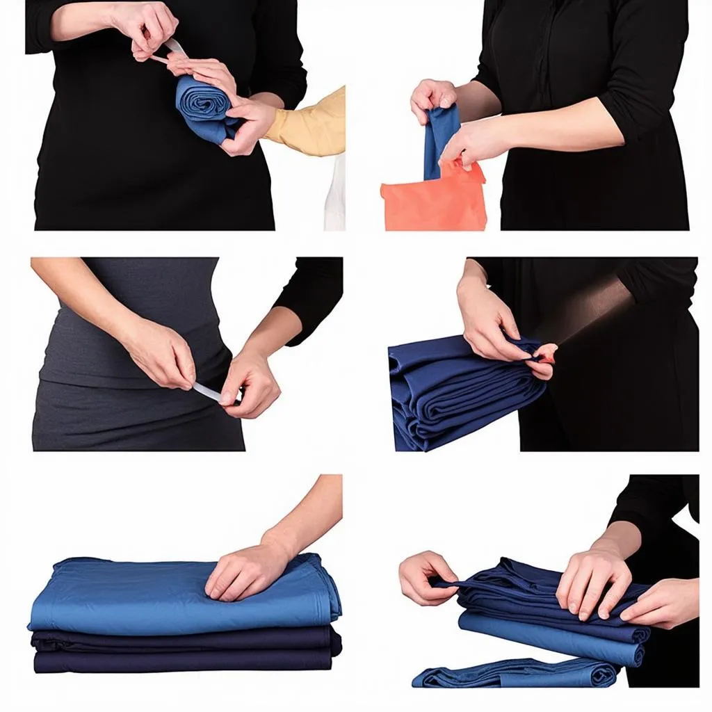 Packing Clothes using the Bundle Wrap Method