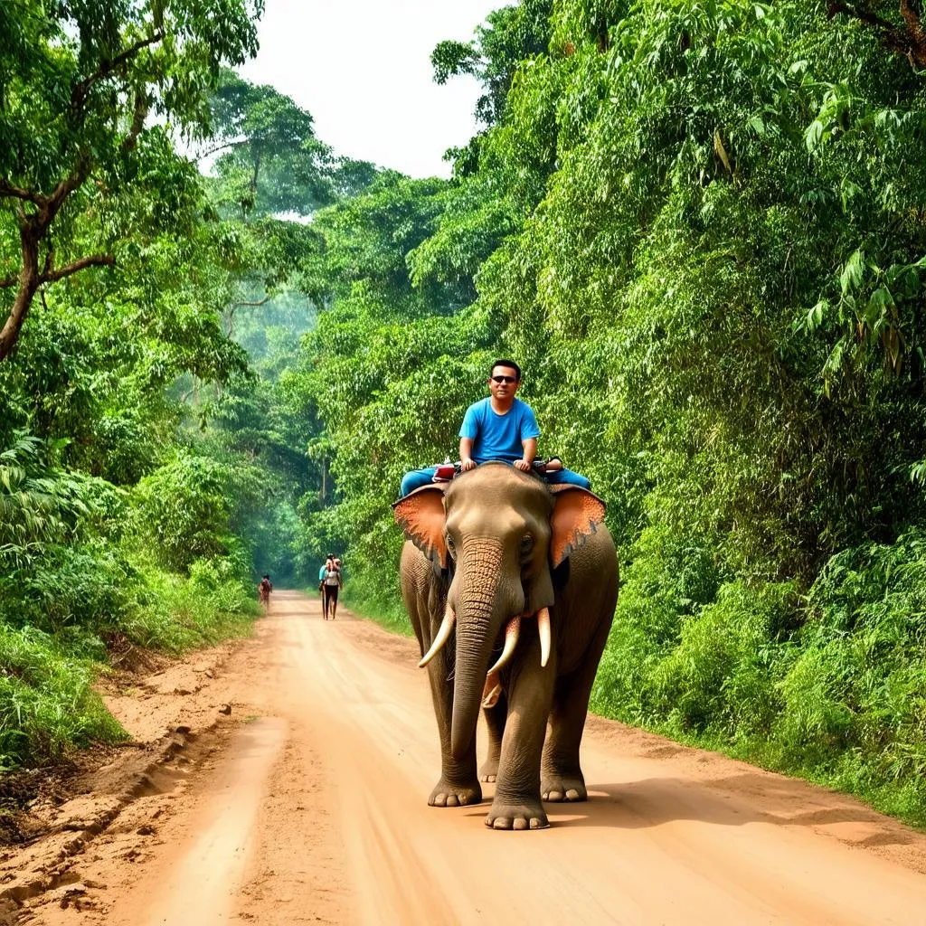 Elephant Ride in Buon Don