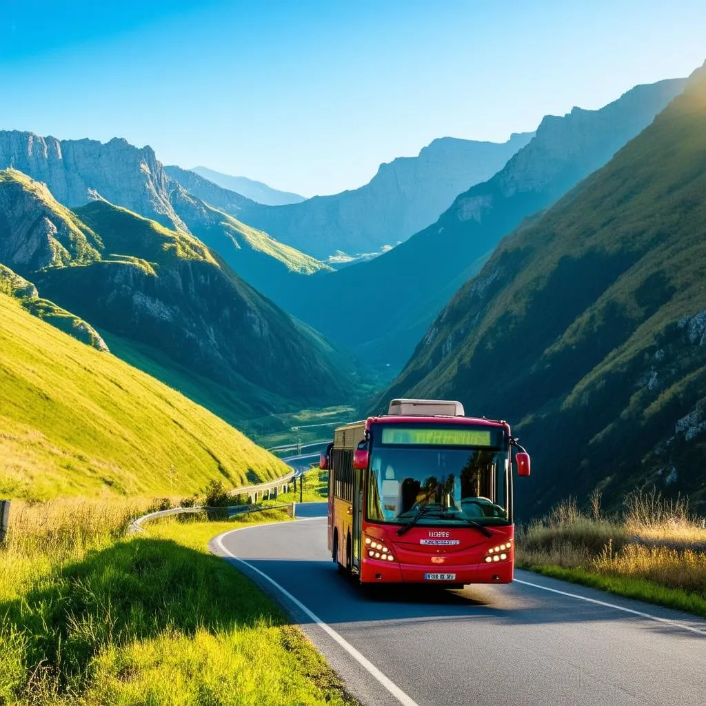 Winding Mountain Road Journey