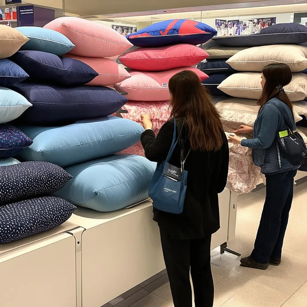 Buying Travel Pillow in Airport