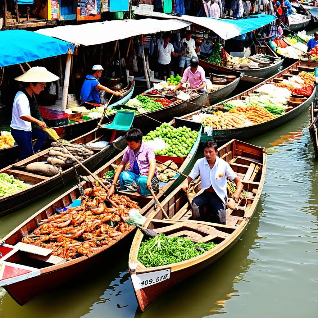 Ca Mau Floating Market