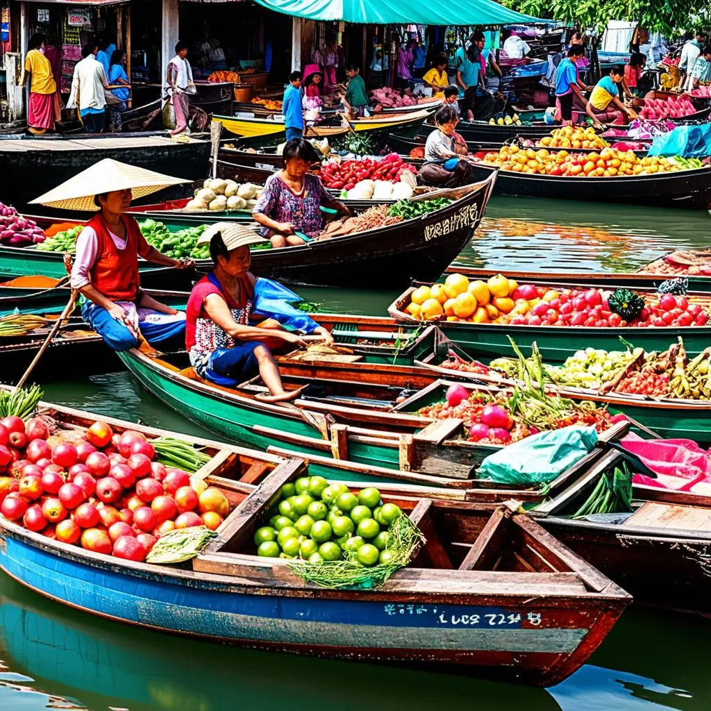 Cai Be floating market