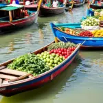 Cai Be market boats