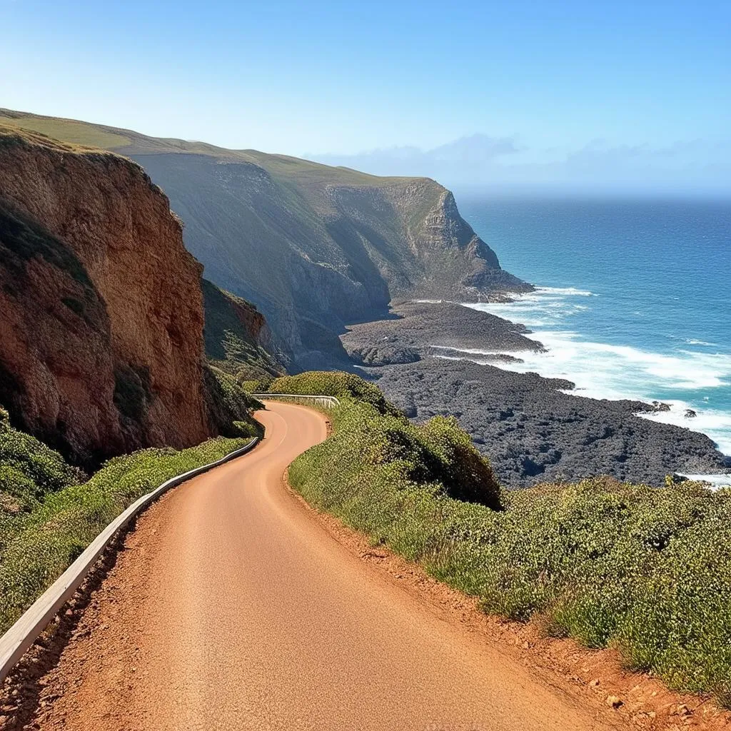 Scenic view of the Pacific Coast Highway