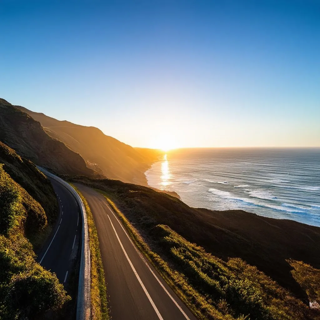 Scenic Pacific Coast Highway drive