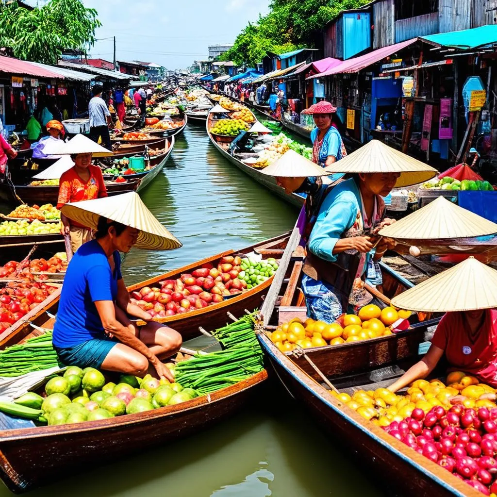 Ca Mau floating market