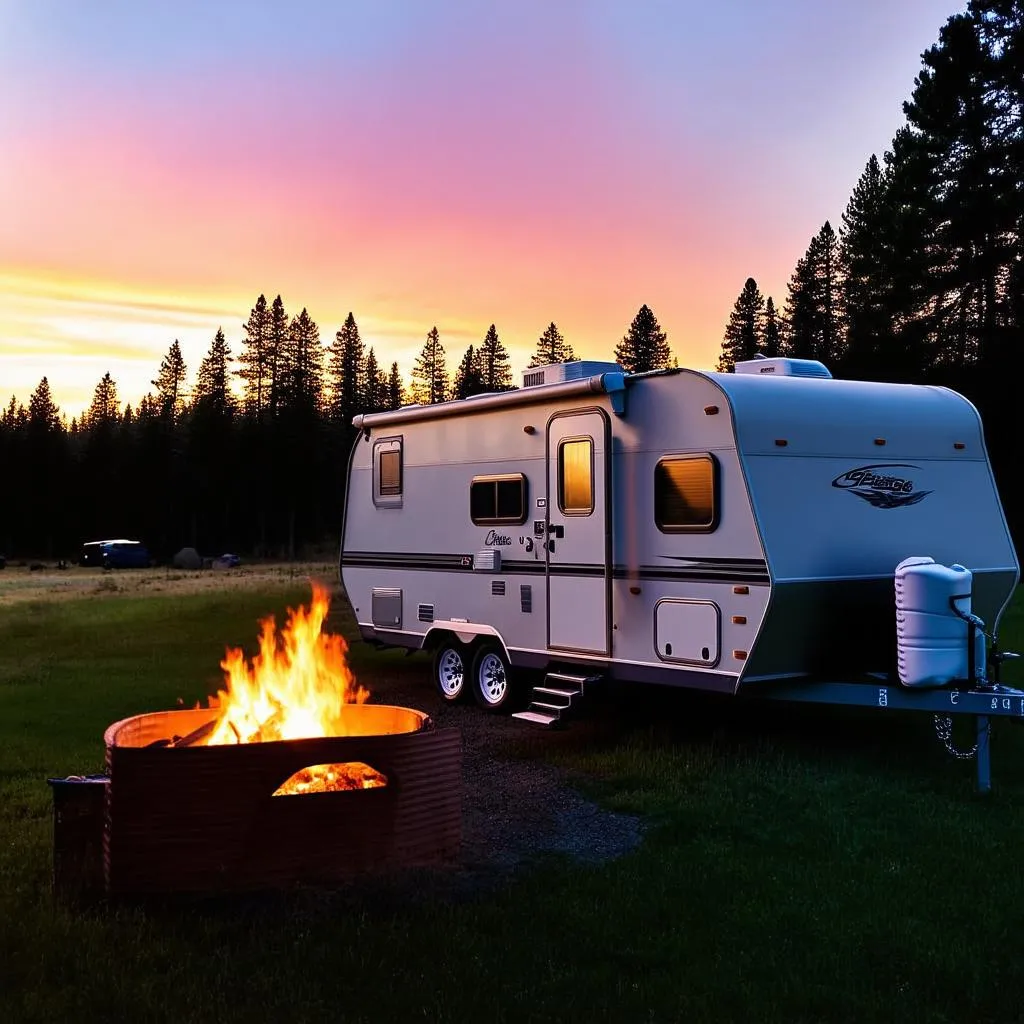 Camping under the stars