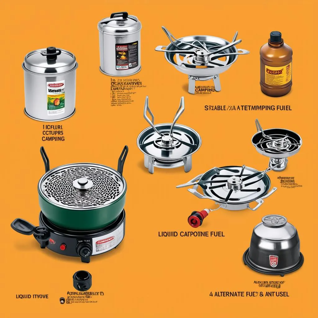 Different types of camping stoves