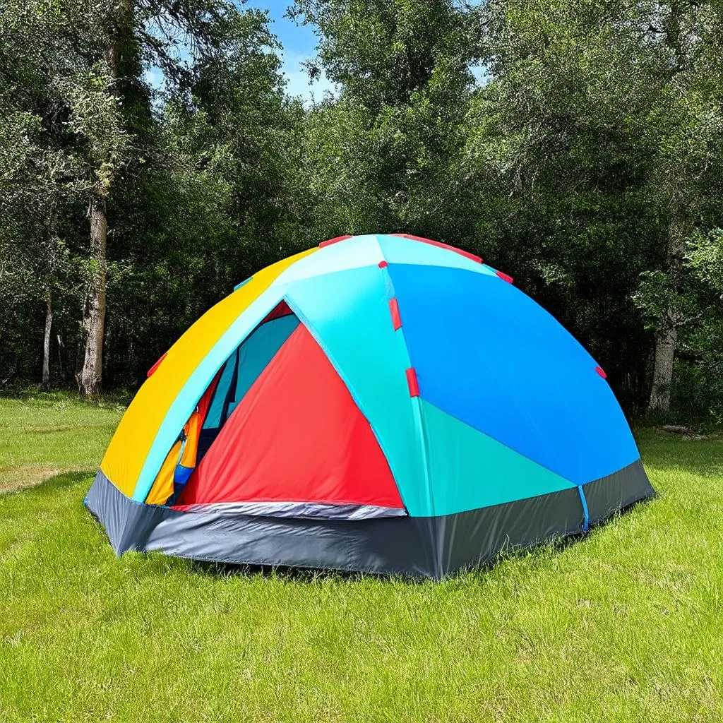 Camping Tent Setup