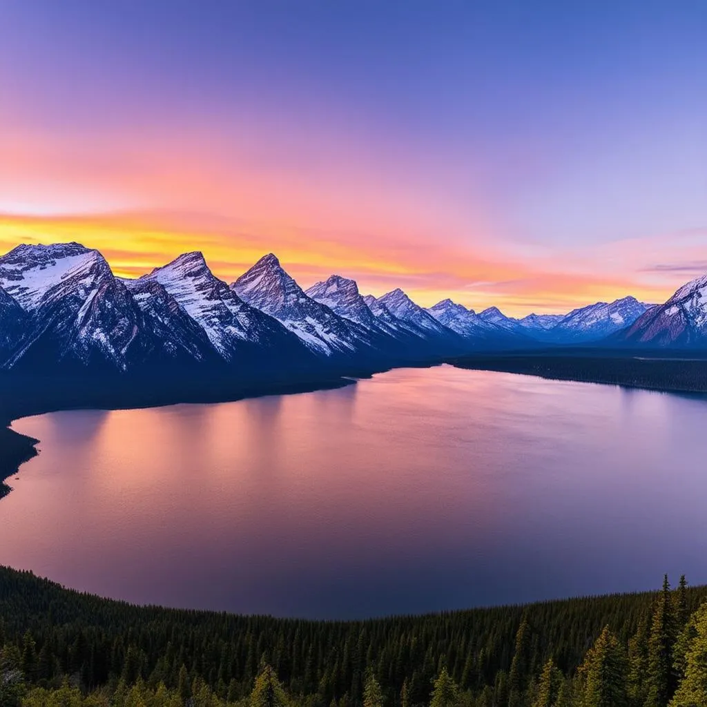 Canadian Rockies Sunset