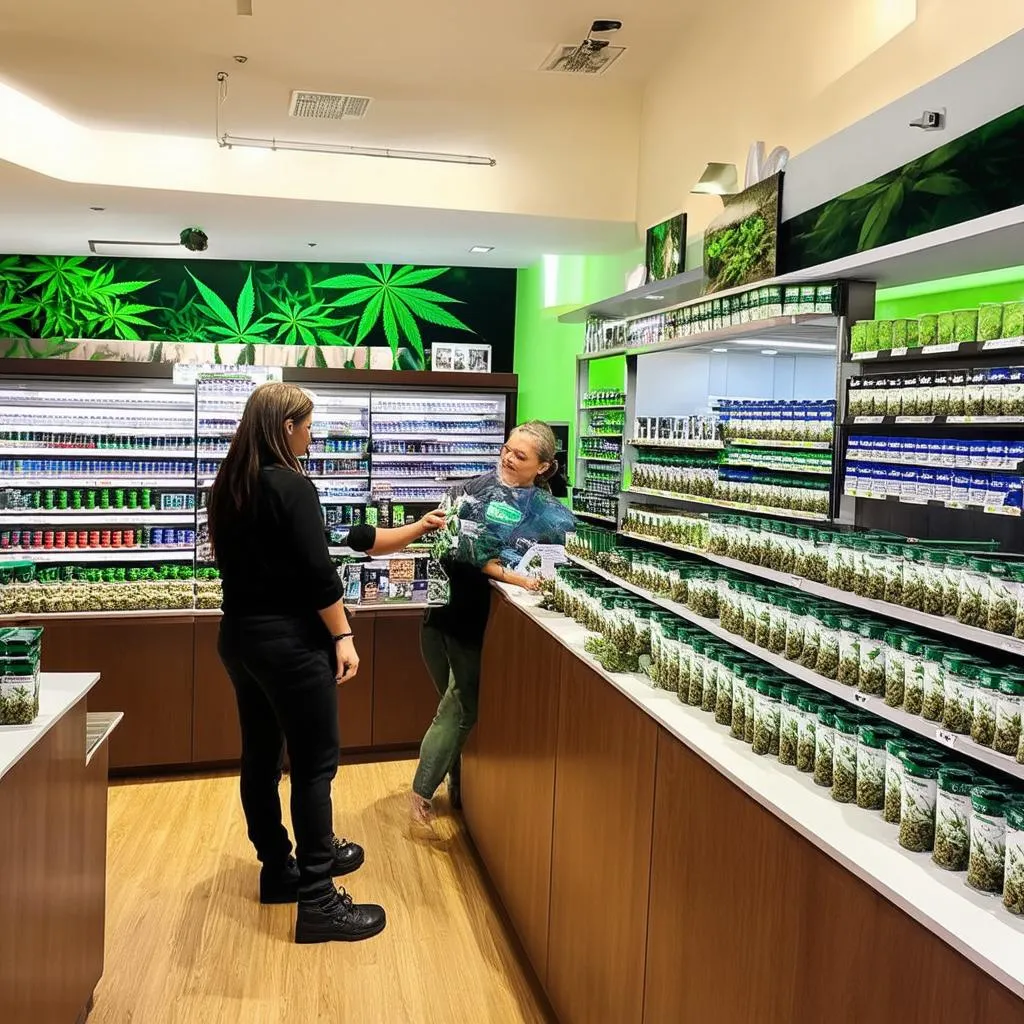 Cannabis dispensary interior