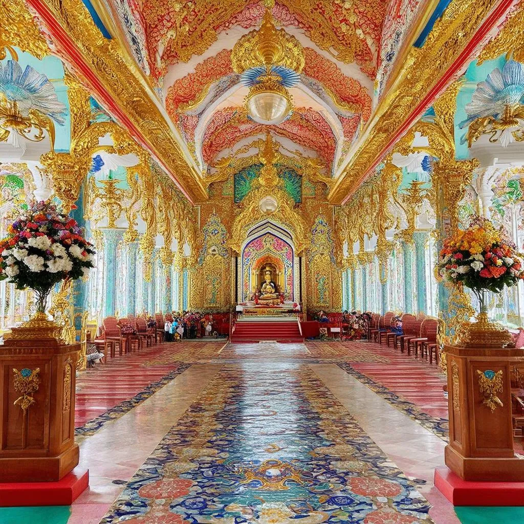 Cao Dai Temple Interior