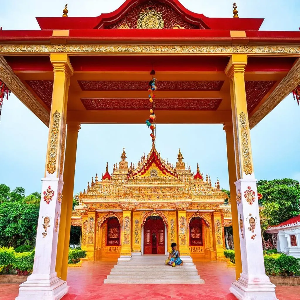 Cao Dai Temple in Tan Chau