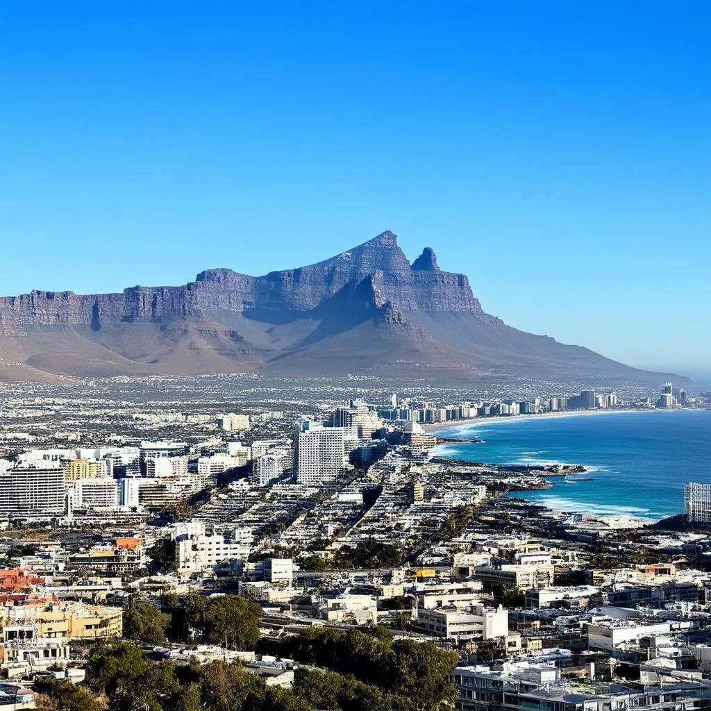 Cape Town and Table Mountain