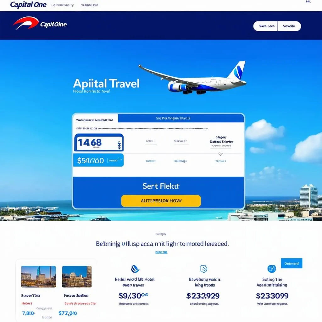 Capital One Travel Website