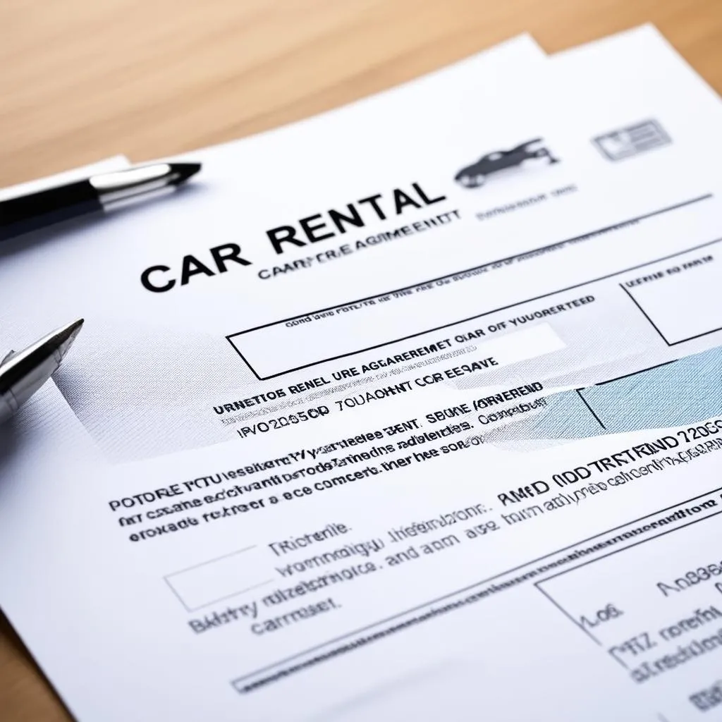 car rental agreement