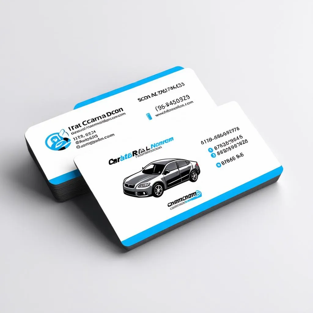 car rental business card