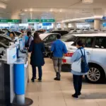 Car rental counter